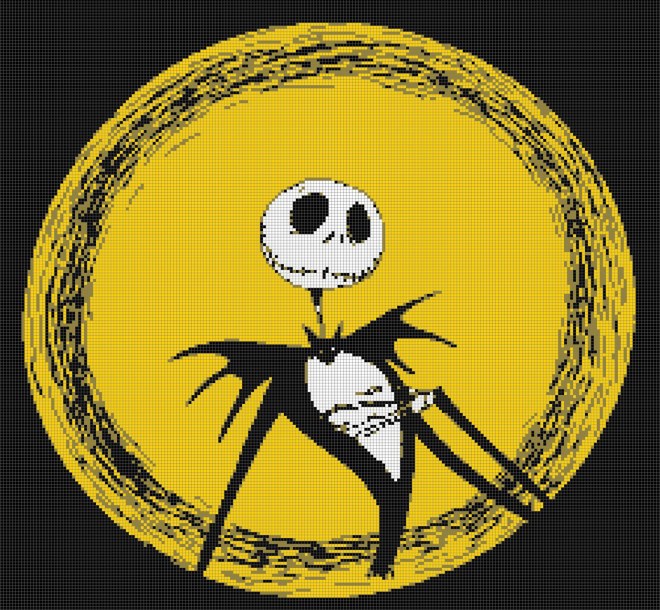 Jack Skellington Nightmare Before Christmas Pattern