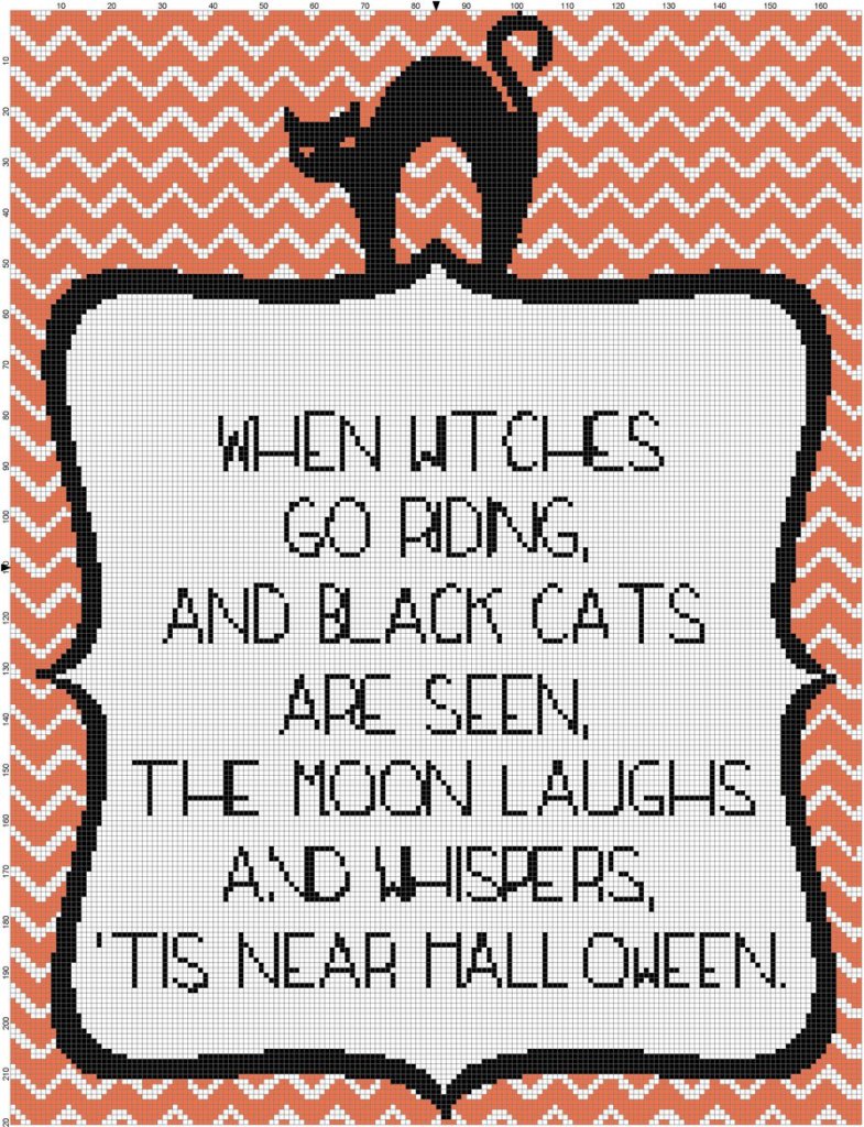 When Witches Go Riding Pattern