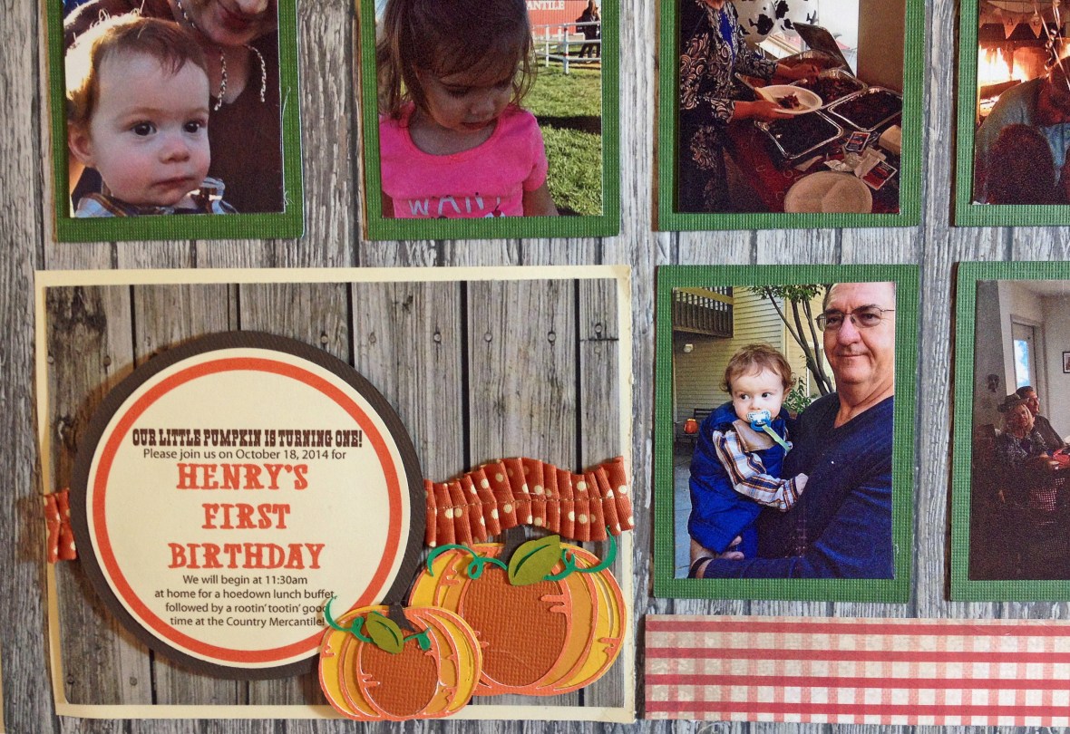 Paper piecing party invitation