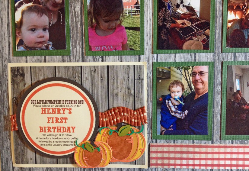 Paper piecing party invitation