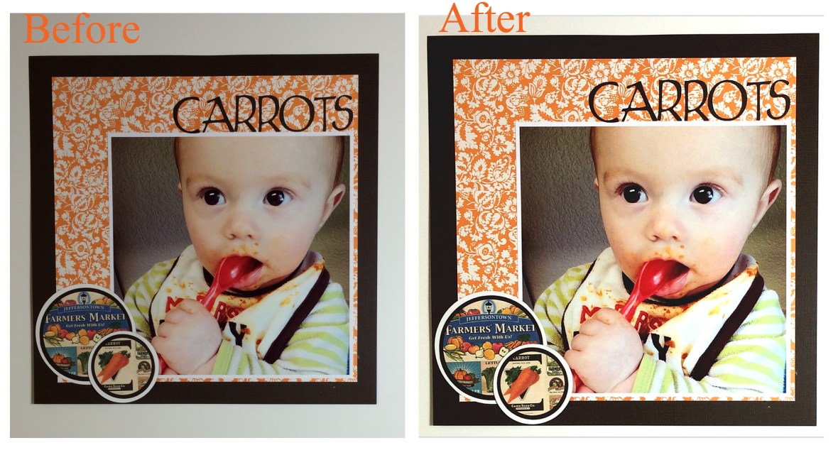 Before and after editing my pictures.