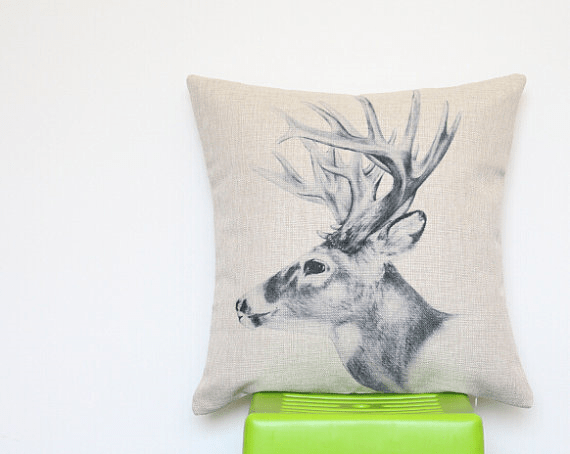 Deer me - what a delightful pillow cover!