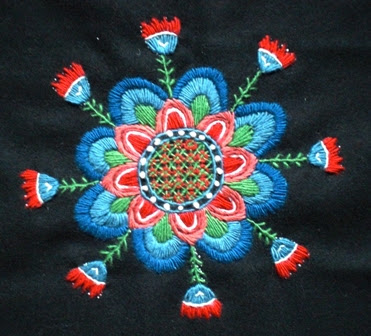 Embroidery featured on Sticka's blog.