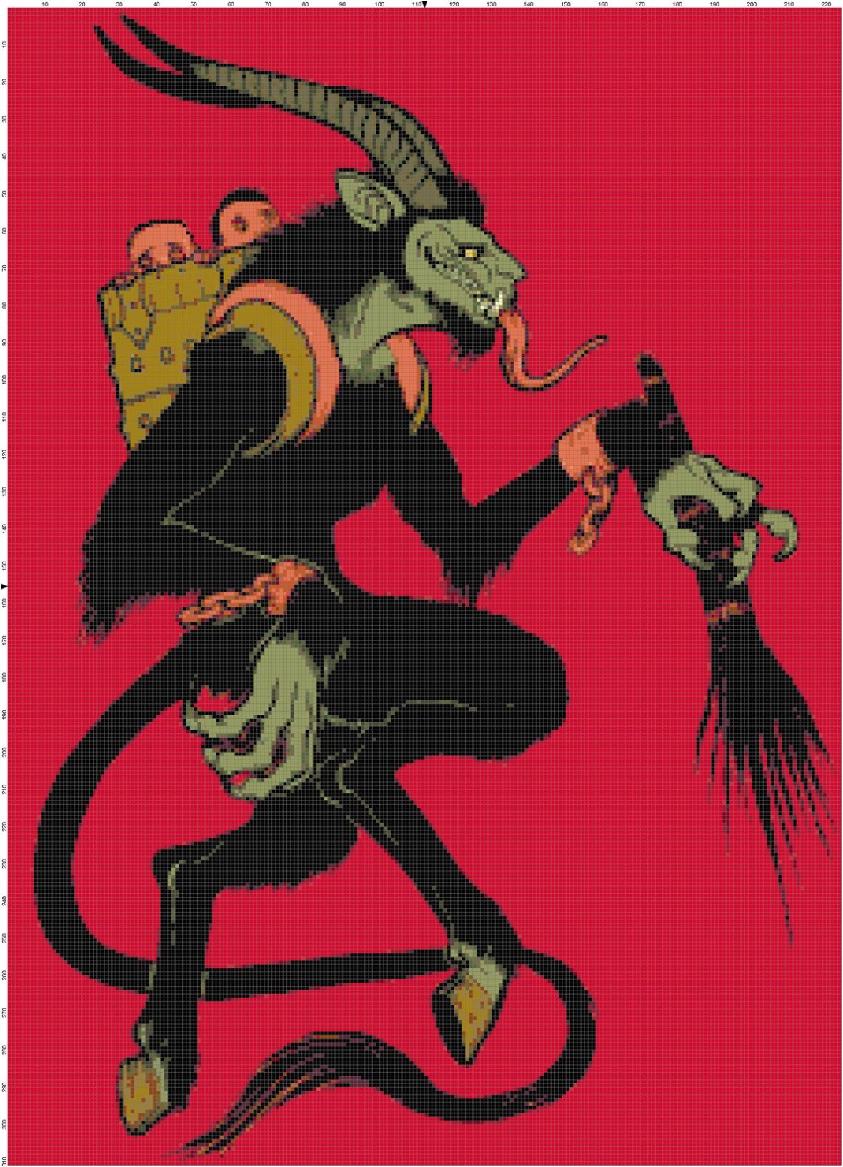 Krampus Pattern by Bella Stitchery