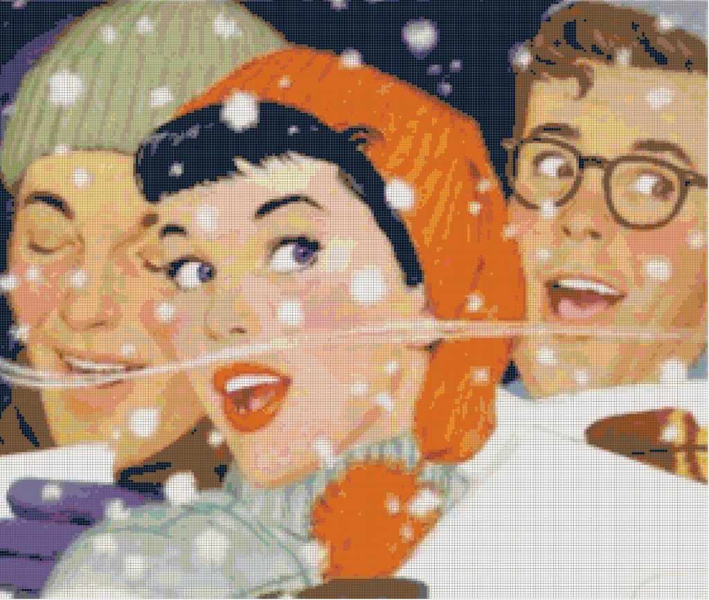 Vintage Christmas Carols Pattern