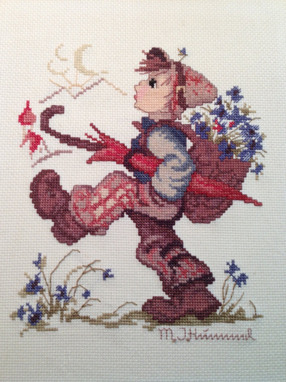 Hummel Boy cross stitch