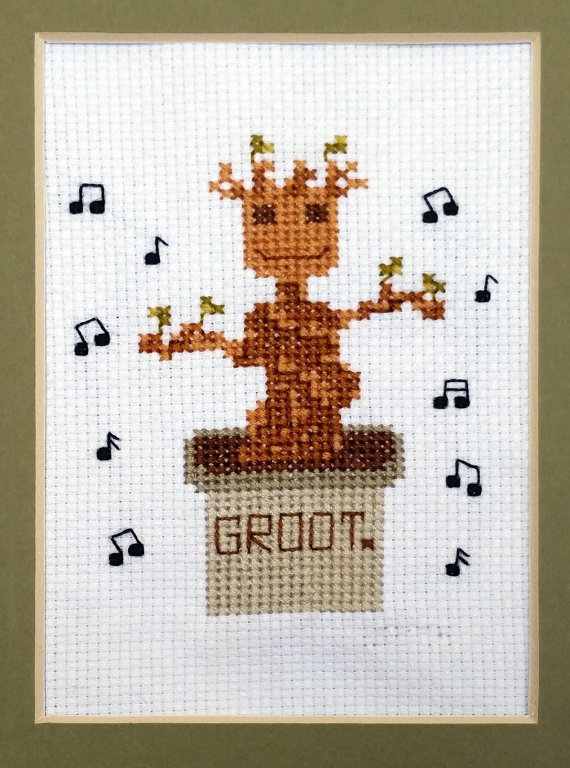 Baby Groot cross stitch