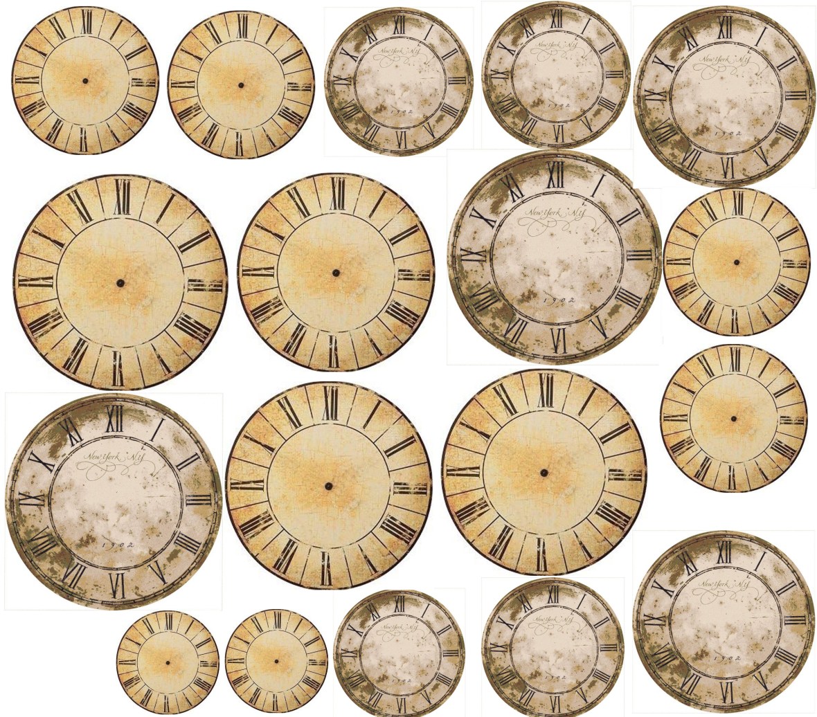 clocks collage